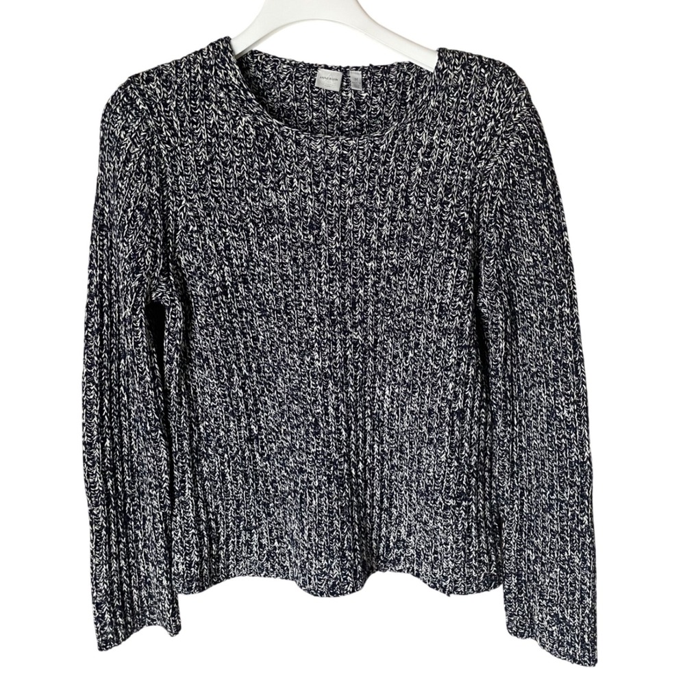 Anne Klein Silk Cotton Blend Sweater, M